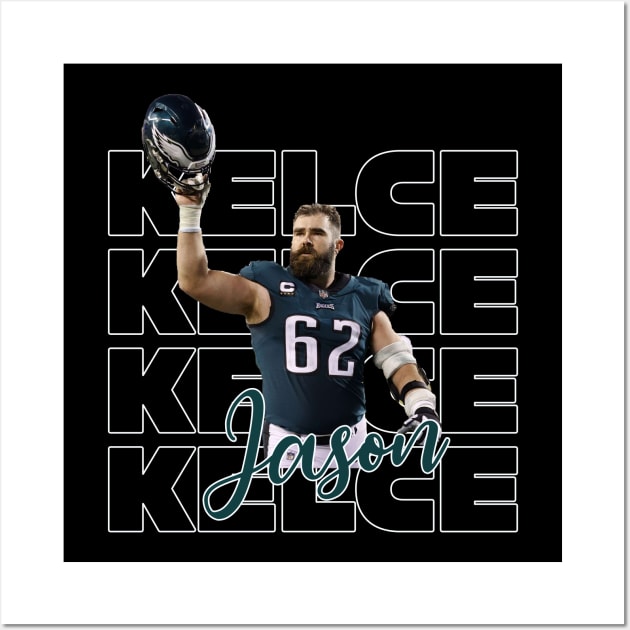 jason kelce fan pop art Wall Art by thatday123